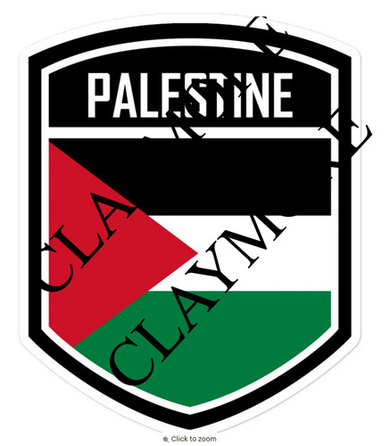 Palestine flag car sticker - palestine,